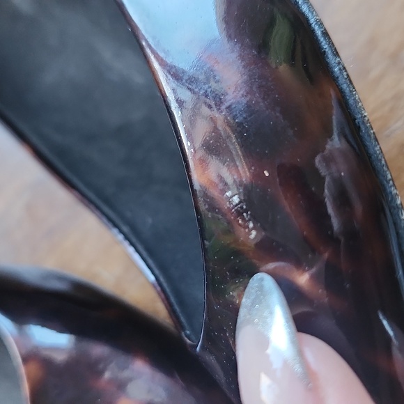 Stuart Weitzman Sonata tortoise shell kitten heels size 6.5 - Picture 11 of 12